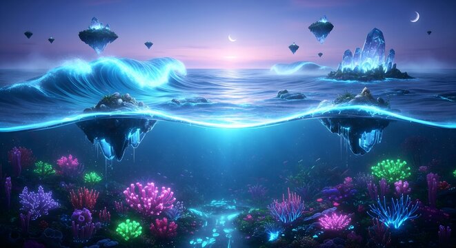 Dreamwave Oceans,generative AI - Powered by Adobe