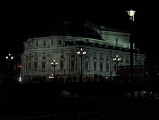 Teatro arriaga opera house architecture at night © larrui