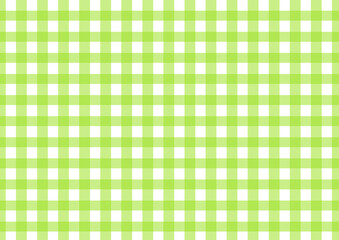 黄緑色のギンガムチェック柄