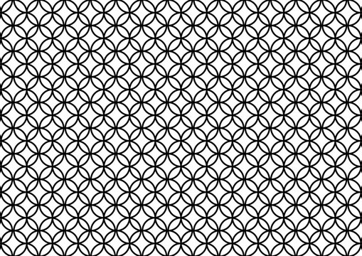 七宝模様の背景素材　七宝柄　和柄