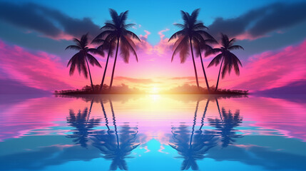 
Palm Trees at Sunrise

