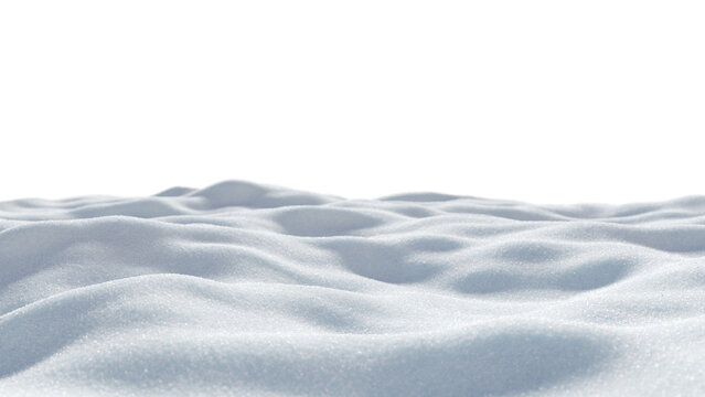 Freshly fallen snow ground , close-up view to fresh snowdrifts, perfect for winter themes