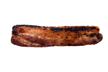 rustic roasted thick cut  pork belly bacon steak
