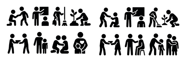 Volunteer Activities Icons