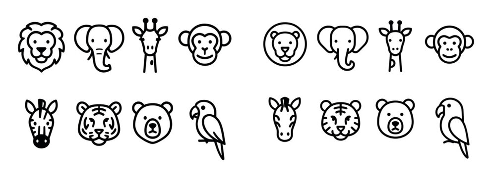 Zoo Animal Icons