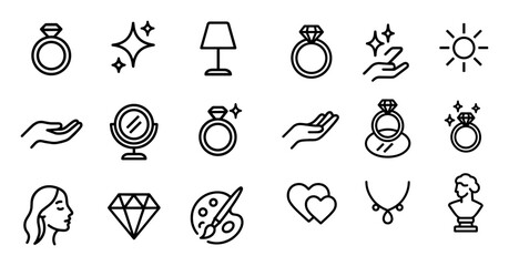 Minimalist Jewelry Icons