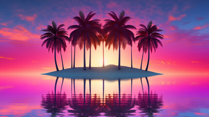 
Pink Lagoon Twilight