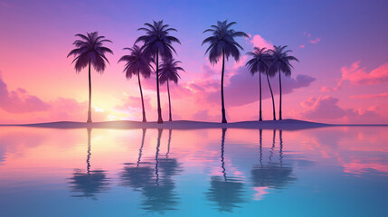 Vibrant Tropical Horizon