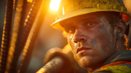 Construction Worker Close-Up