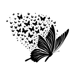 Grateful Butterfly Clip Art Vector Design