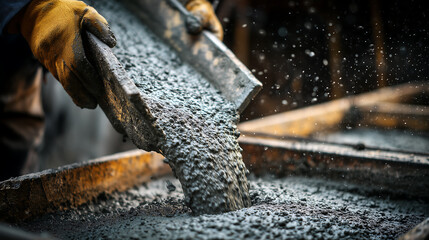 Concrete Pouring Scene