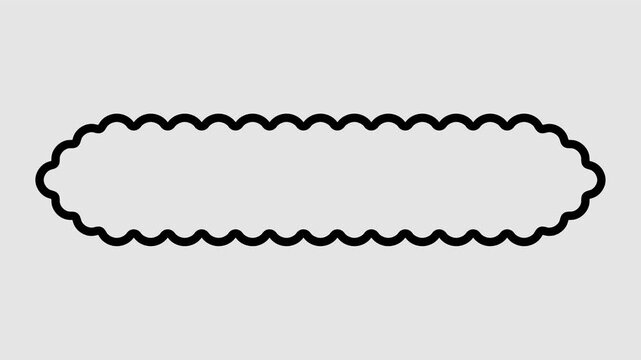 Geometric decorative frames or stickers in the shape of a diamond with a wavy or zigzag edge graphic animation. Alpha channel. Transparent background motion design. 4K resolution