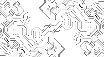 Abstract background with technology circuit board texture and technology concept. Eps 10 vector