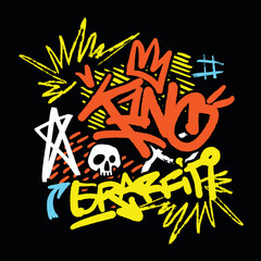 Colorful grunge marker artwork