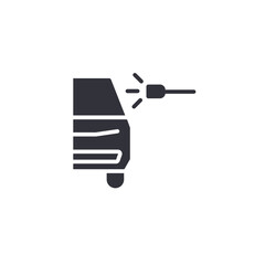 A car polishing icon representing exterior buffing, surface shine restoration, detailing services, and automotive paint enhancement.