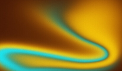 Dynamic orange and blue abstract gradient background with grainy texture and glowing wave pattern for wide banner design
