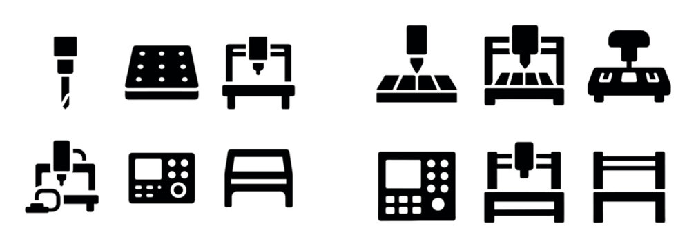 CNC Machine Icons