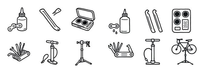 Bicycle Maintenance Icons