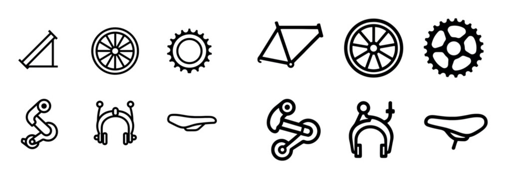 Bicycle Component Icons