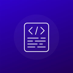 Obraz premium Metadata line icon for web and apps