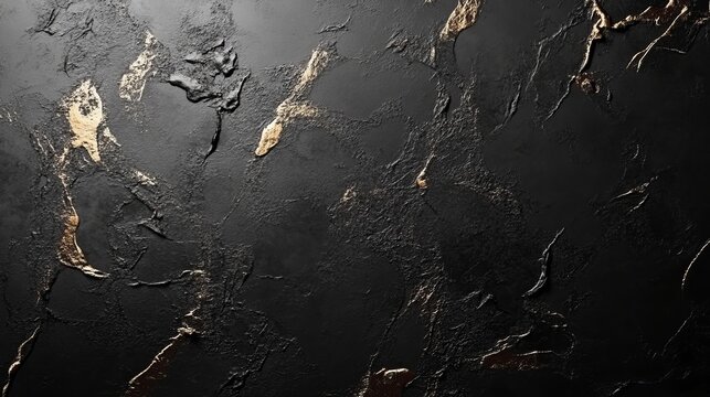 Luxurious black and gold textured background for elegant designs, creating a rich and dramatic effect perfect for high-end branding and visual projects