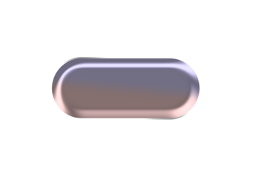 Shiny transparent oval button background Dark gradient color reflection on translucent pill shape isolated on checkerboard grid background