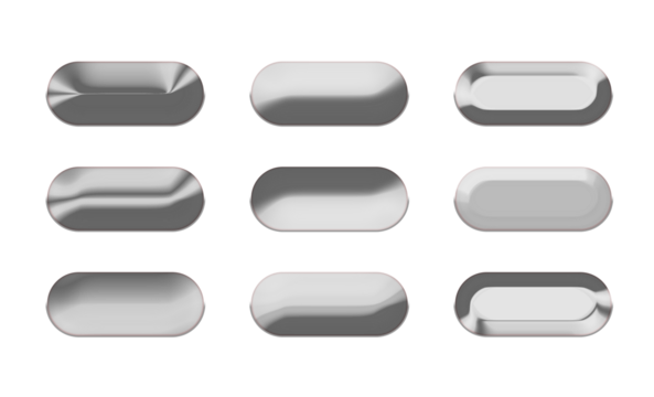 Set of Nine Realistic Clear Glass Frames Collection Transparent Round Rectangles Glare Reflection Overlay Effect Mockup Template Shiny Design Elements