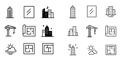 Minimalist Construction Icons