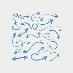 Abstract blue vector background with bird and wave elements