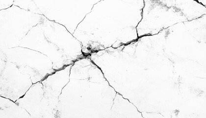 Abstract white cracked texture background. Crack texture lines isolated on a white background. Cracked surface with white space in raw style.