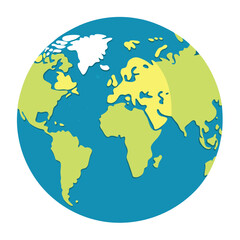 world map on white background