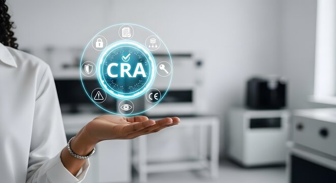 CRA Icon Above Woman's Hand
