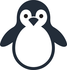 Cute cartoon penguin icon