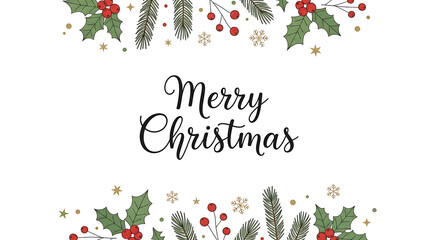 A Merry christmas art