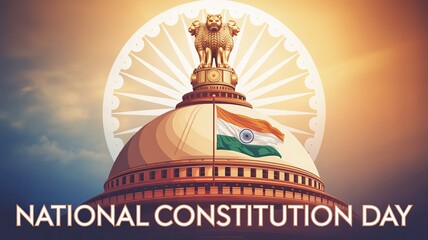 Celebrating India’s National Constitution Day with patriotic spirit and unity.