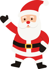 christmas santa vector illustraion	