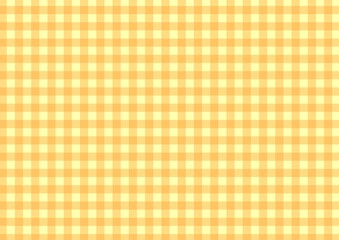 オレンジ色のギンガムチェック柄　背景素材