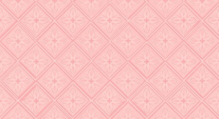 Soft pink geometric diamond pattern subtle texture background