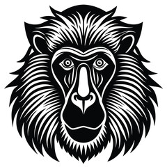 baboon vector icon