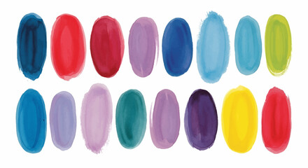 Fototapeta premium Vibrant watercolor swatches set the tone for creativity and inspiration in your next design project