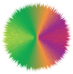 Abstract gradient blur colors, smoothly blue and green.  dynamic visual effect. Flat vector illustration isolated on white