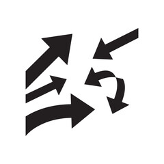 black arrow icon. vector eps 10