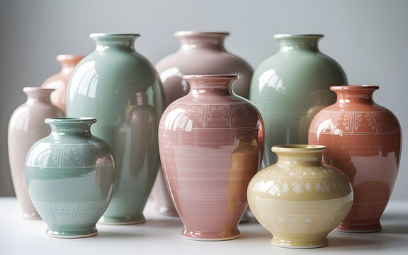 Artisan Ceramic Pottery Vases