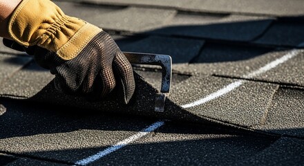 Reliable roofing contractor installing asphalt shingles for durable home protection and weather resistance, ensuring long-lasting quality with expert craftsmanship