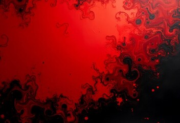 Grunge background with red paint
