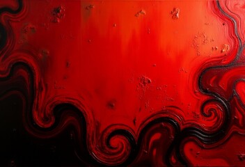 Grunge background with red paint