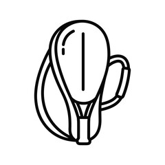 Oxygen mask for medical use isolated on in vector format