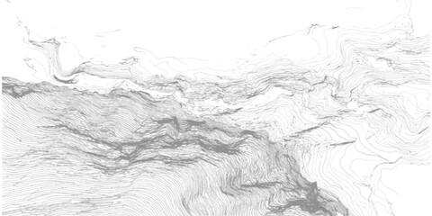 Abstract topographic map lines forming undulating relief design texture background