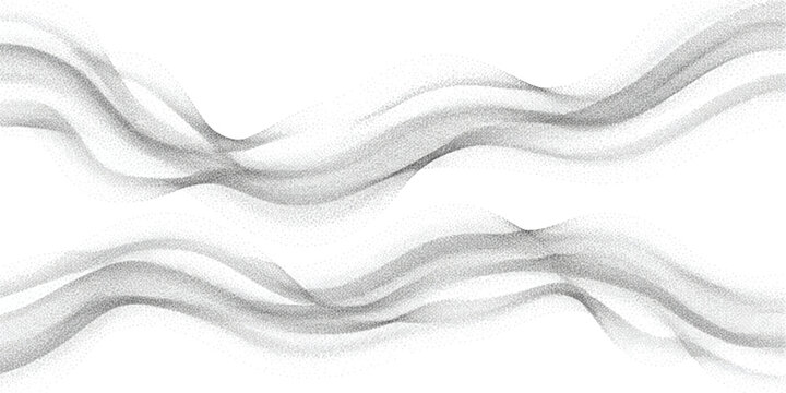 Modern grey stipple waves abstract background with flowing line texture art