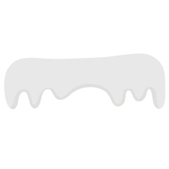 Icicle Snow Drip Border Winter Illustration